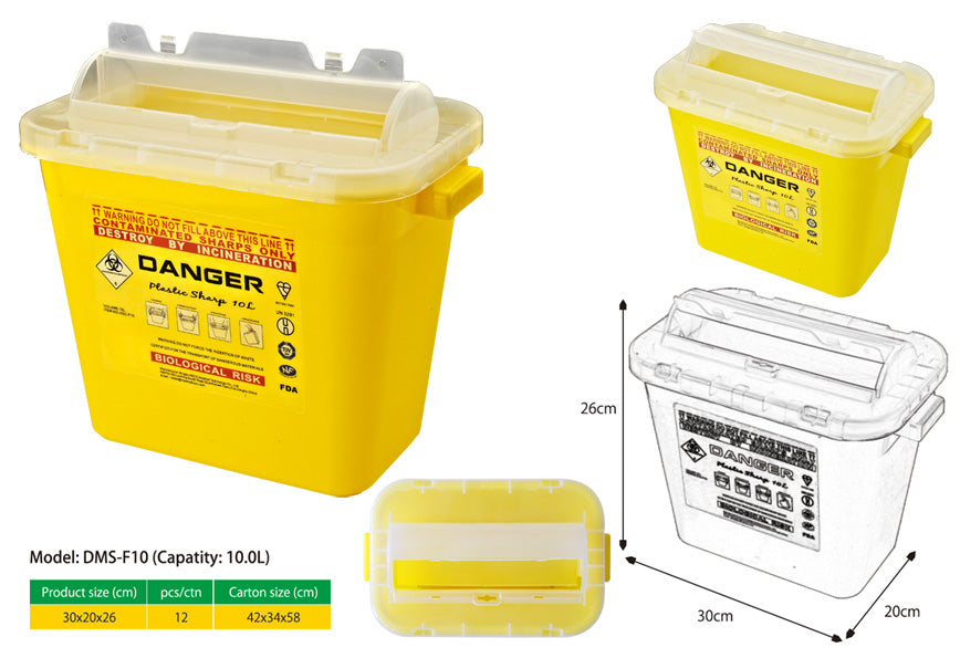 Model: DMS-F10  10.0L SHARPS CONTAINER
