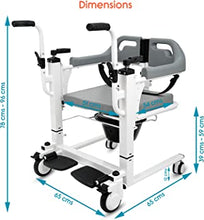 Manual/Hydraulic Patients Transfer Lift Chair with Wheels Medical Shift Machine with Commode Toilet for Disabled Elderly China