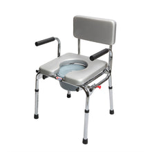 COMMODE CHAIR SILVER WITH CUT WITHOUT WHEELS CHINA