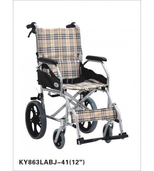 KY863LABJ-12″ Folding Aluminium Wheel Chair CHINA