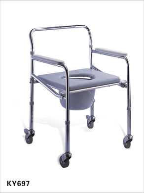 KY-696 COMMODE CHAIR WITH WHEELS FOLDING CHINA