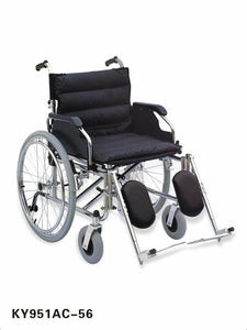 KY951AC-56 Heavy Duty Wheelchair with Foldable Backrest China