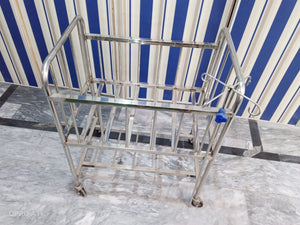 BABY CART TROLLEY STAINLESS STEEL