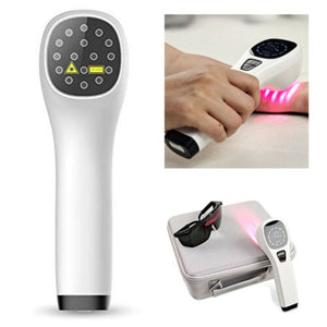 Handheld Cold Laser Therapy Device for Muscle Reliever, Knee, Shoulder, Back, Infrared Light Therapy Pain Relief Device with 650nm and 808nm